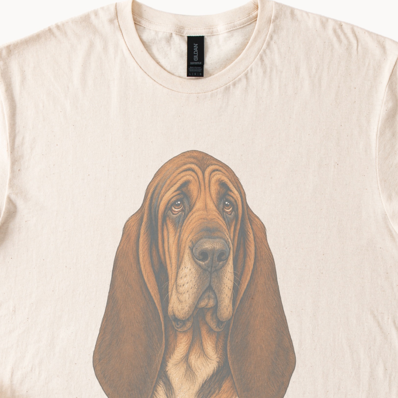 Soulful Hound Dog Art Shirt Nature Inspired